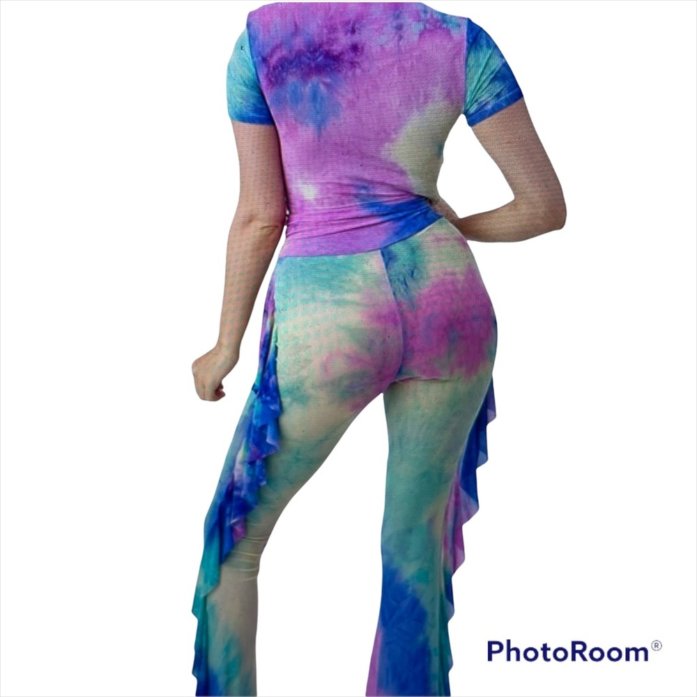 Pink Multicolor Pant Outfit - Picture 4 of 7